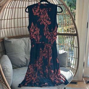 Nanette Lepore Sheath Dress in Blue and Orange for Cocktail